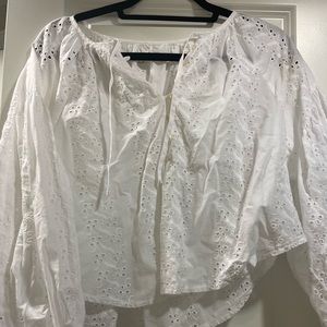 UO white blouse